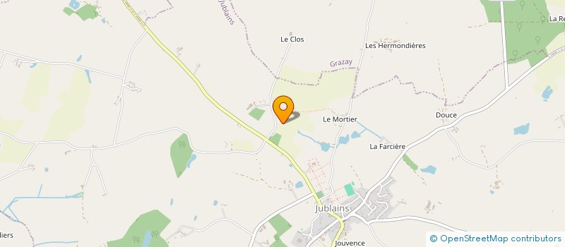 localisation de l'entreprise LES RAGOTTIERES  JUBLAINS