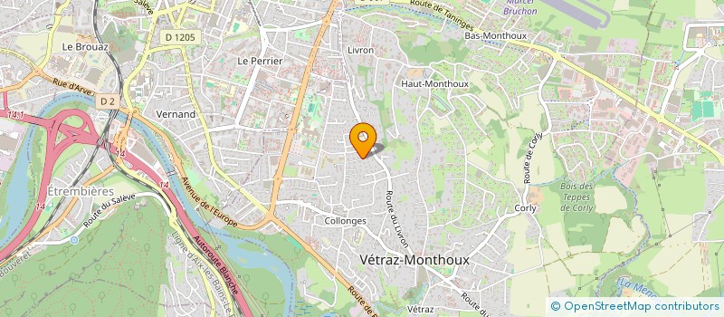 localisation de l'entreprise LES RAIDEURS DU 4L  VETRAZ-MONTHOUX