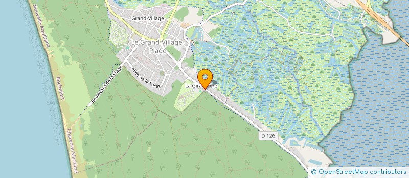 localisation de l'entreprise LES RAIDS IO  LE GRAND-VILLAGE-PLAGE