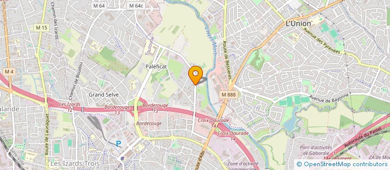 localisation de l'entreprise LES RAIDS TROTTERS 271 à TOULOUSE