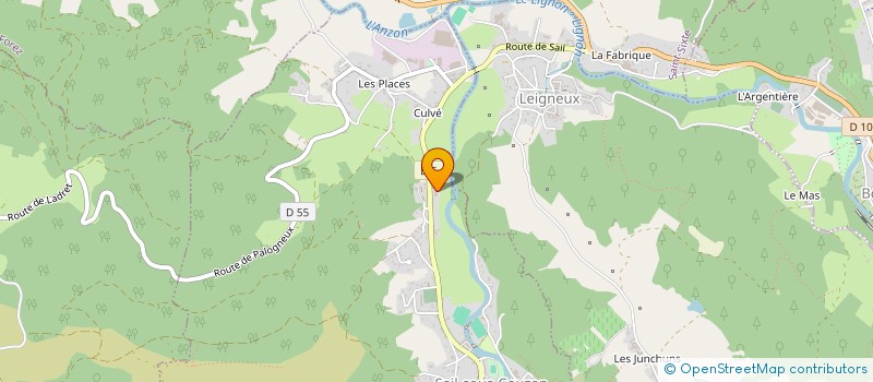 localisation de l'entreprise LES RAILS DU LIGNON  SAIL-SOUS-COUZAN