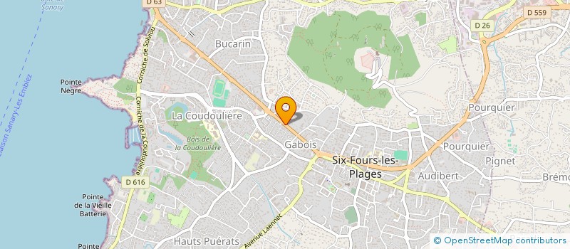 localisation de l'entreprise LES RAISINS CLAIRS à SIX-FOURS-LES-PLAGES