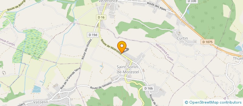 localisation de l'entreprise LES RAISINS DE LA COLLINE à SAINT-SORLIN-DE-MORESTEL