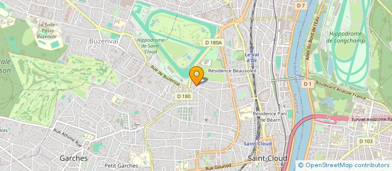 localisation de l'entreprise LES RAISINS DE LA JOIE à SAINT-CLOUD