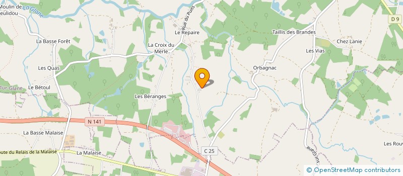 localisation de l'entreprise LES RALLUMEURS D'ETOILES à ORADOUR-SUR-GLANE