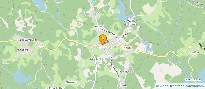 localisation de l'entreprise LES RAMANDES à MARCILLAC-LA-CROISILLE