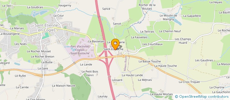 localisation de l'entreprise LES RAMAOUGERIES DE POMME  MAEN ROCH