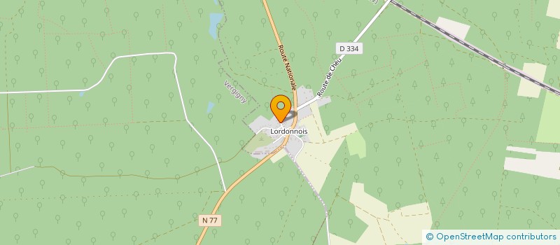 localisation de l'entreprise LES RAMEAUX  LIGNY-LE-CHATEL