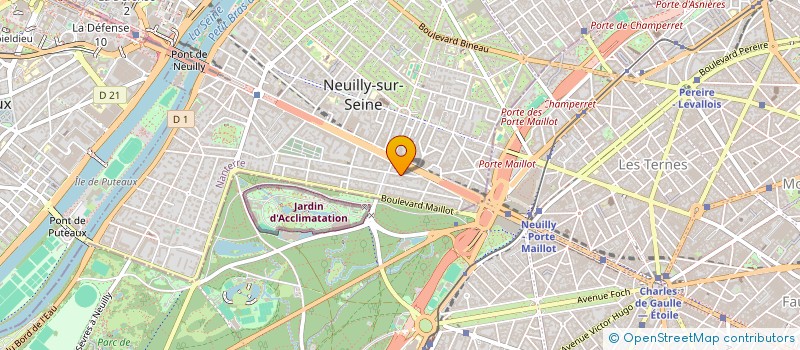 localisation de l'entreprise LES RAMEAUX VERTS à NEUILLY-SUR-SEINE