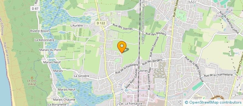 localisation de l'entreprise LES RAMES SABLAISES à LES SABLES-D'OLONNE