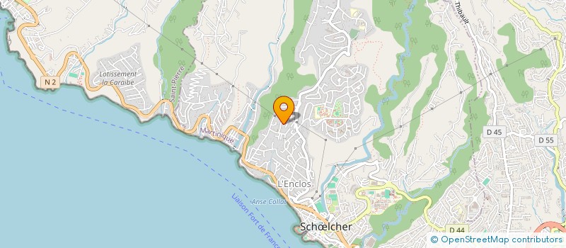 localisation de l'entreprise LES RAMIERS  SCHOELCHER