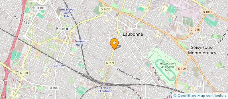 localisation de l'entreprise LES RANDONNEURS à EAUBONNE