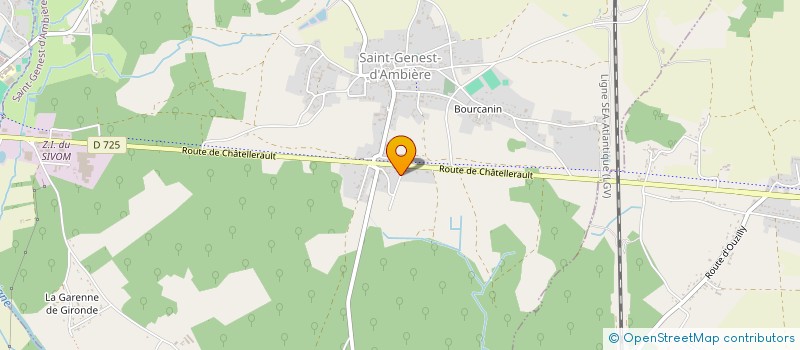 localisation de l'entreprise LES RANDONNEURS AMBIGARIENS  SAINT-GENEST-D'AMBIERE