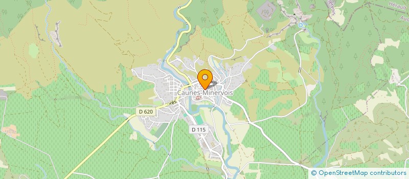 localisation de l'entreprise LES RANDONNEURS DE LA CLAMOUX  VILLENEUVE-MINERVOIS