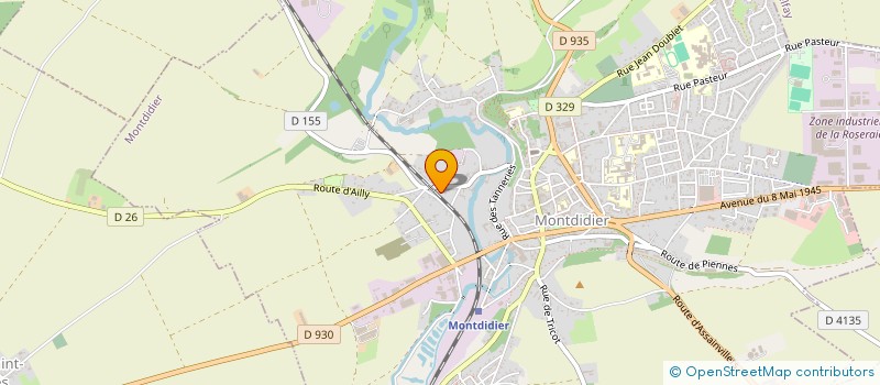 localisation de l'entreprise LES RANDONNEURS DE MONTDIDIER à MONTDIDIER