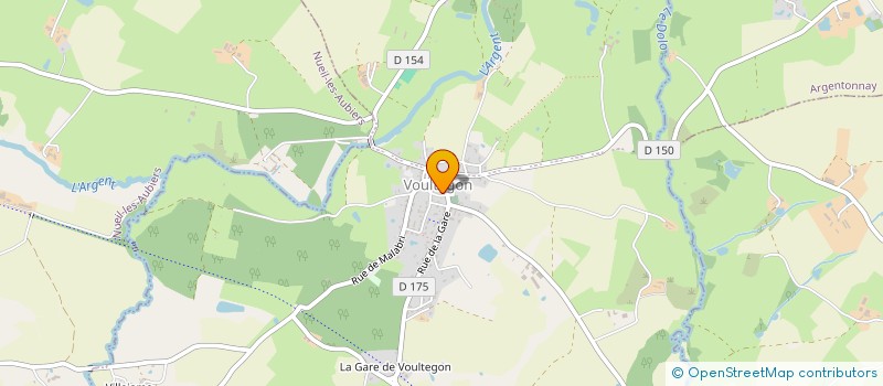 localisation de l'entreprise LES RANDONNEURS DU BOCAGE  ARGENTONNAY