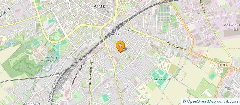 localisation de l'entreprise LES RANDONNEURS DU PAYS D ARTOIS à ARRAS