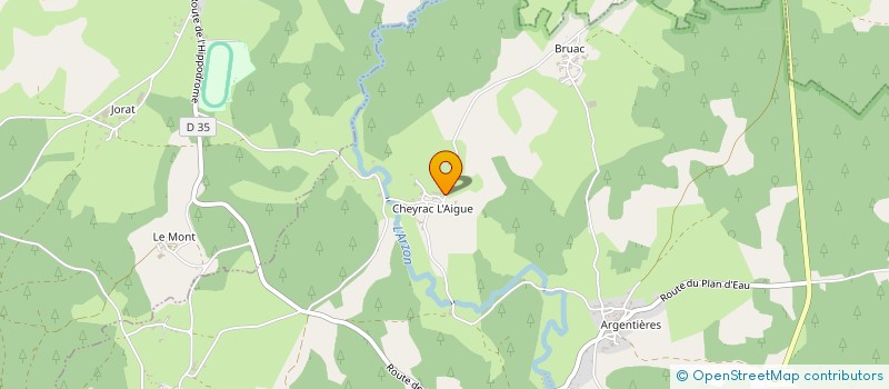 localisation de l'entreprise LES RANDONNEURS DU PLATEAU CASADEEN  SAINT-VICTOR-SUR-ARLANC