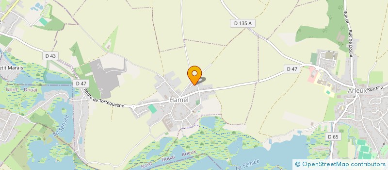 localisation de l'entreprise LES RANDONNEURS IN SENSEE  HAMEL