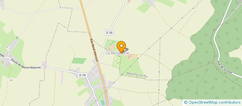 localisation de l'entreprise LES RANDONNEURS MONCHOIS  MONCHY-SUR-EU