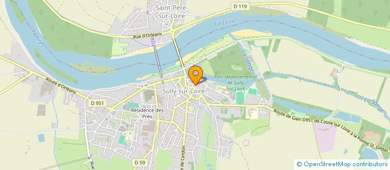 localisation de l'entreprise LES RANDONNEURS SULLYLOIS à SULLY-SUR-LOIRE
