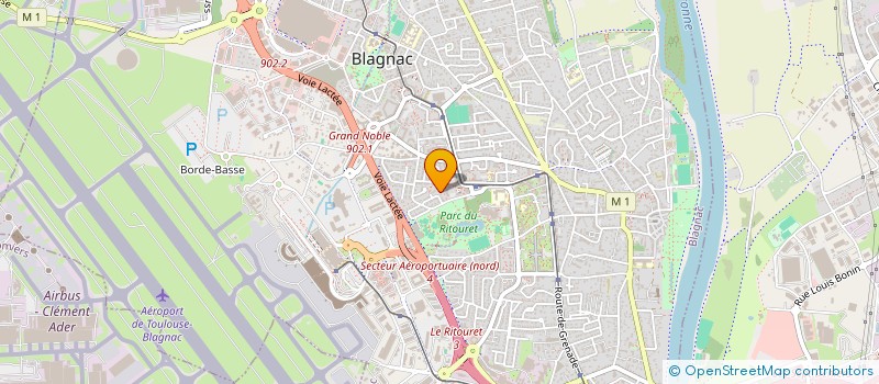 localisation de l'entreprise LES RANDONNEURS TOULOUSAINS à BLAGNAC