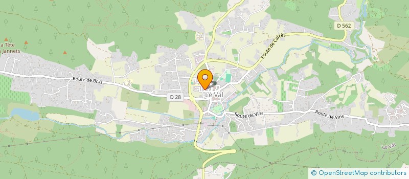 localisation de l'entreprise LES RANDONNEURS VALEN  LE VAL