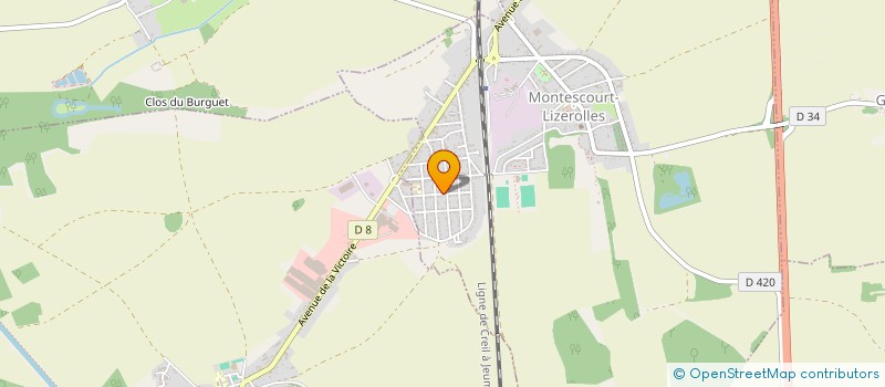 localisation de l'entreprise LES RANDONNEUX  MONTESCOURT-LIZEROLLES