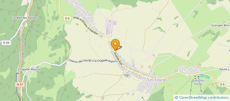 localisation de l'entreprise LES RANGS  LES FOURGS