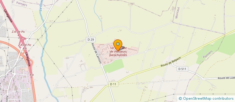 localisation de l'entreprise LES RAPACES AZURS à PAMIERS