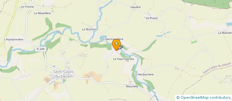 localisation de l'entreprise LES RAPACES CALAISIENS à SAINT-CALAIS-DU-DESERT