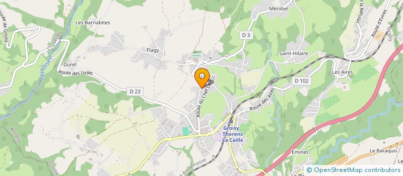 localisation de l'entreprise LES RAPES A FOIN  GROISY