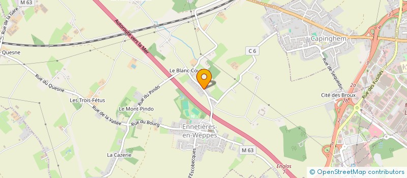 localisation de l'entreprise LES RAPIDES DU BLANC COULON  ENNETIERES-EN-WEPPES