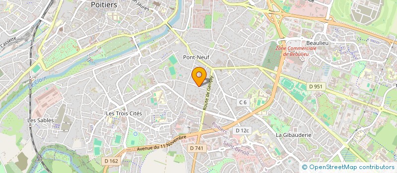 localisation de l'entreprise LES RAPIDES DU POITOU  FONTAINE-LE-COMTE