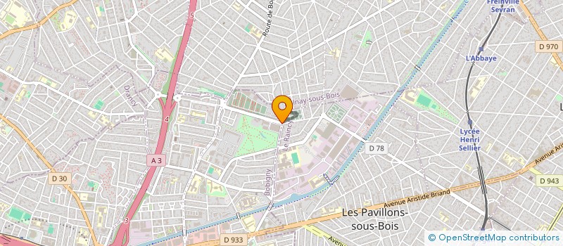 localisation de l'entreprise LES RAPIDES M S  BONDY