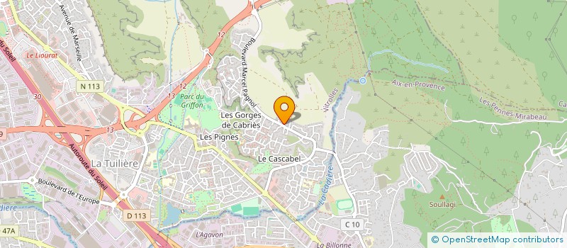 localisation de l'entreprise LES RAPIDES VERTS à VITROLLES