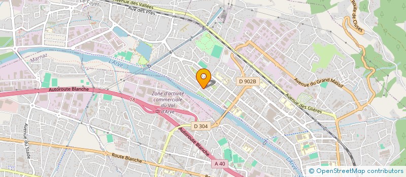 localisation de l'entreprise LES RAPILLES  CLUSES