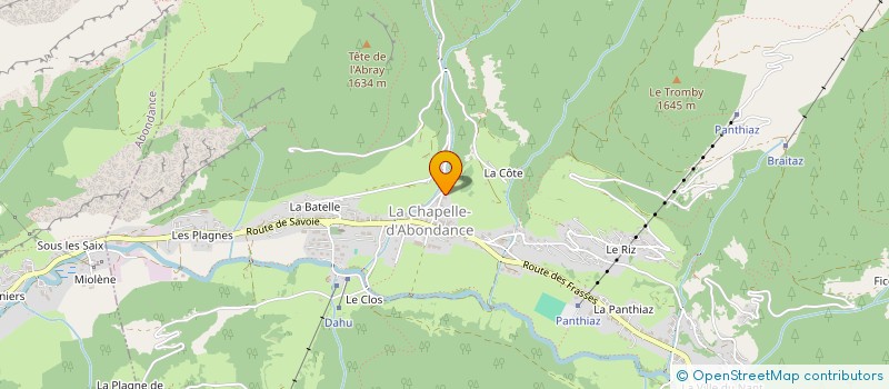 localisation de l'entreprise LES RAPPES SPORTS à LA CHAPELLE-D'ABONDANCE