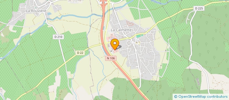 localisation de l'entreprise LES RASCLES  LA CALMETTE