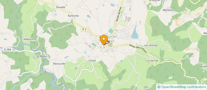 localisation de l'entreprise LES RATS CORRUPTIBLES - ARDECHE  VERNOUX-EN-VIVARAIS