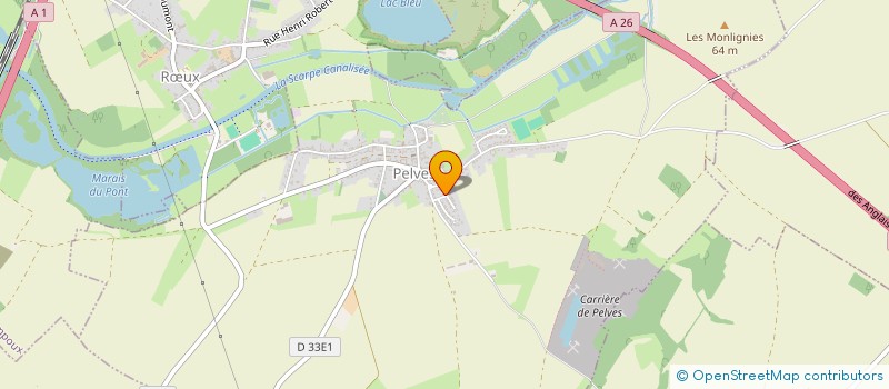 localisation de l'entreprise LES RATS DU FORCAGE  PELVES