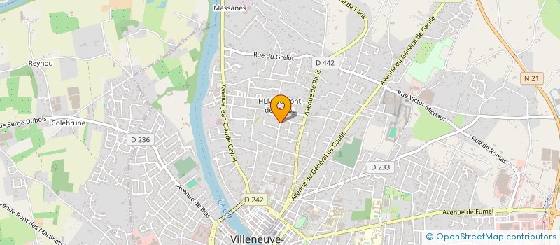 localisation de l'entreprise LES RATUS DE CONTIEGES  VILLENEUVE-SUR-LOT