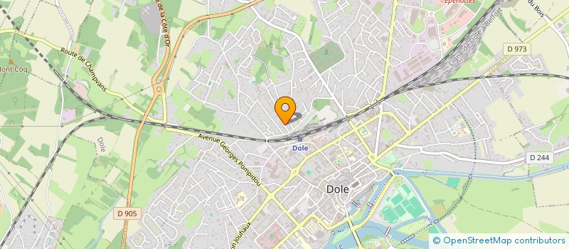 localisation de l'entreprise LES RAVAGES à DOLE