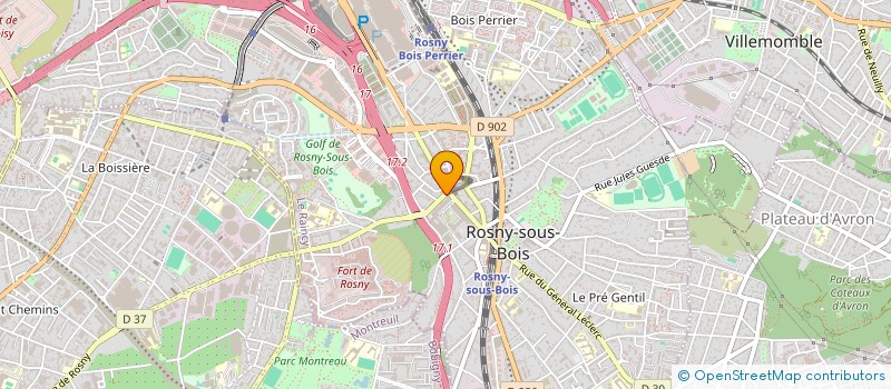 localisation de l'entreprise LES RAVALEURS FRANCILIEN à ROSNY SOUS BOIS