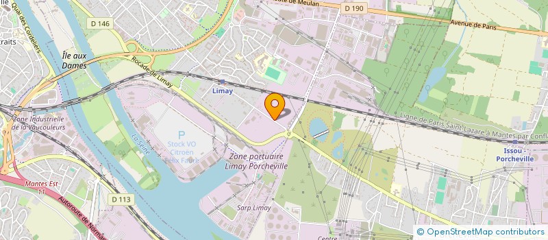 localisation de l'entreprise LES RAVALEURS MANTOIS  LIMAY