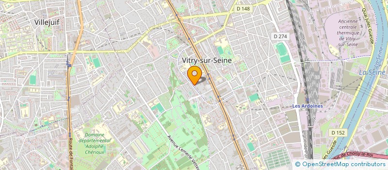 localisation de l'entreprise LES RAVALEURS PARISIENS à VITRY-SUR-SEINE