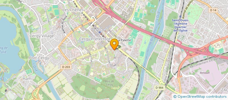 localisation de l'entreprise LES RAVIERES  CERGY