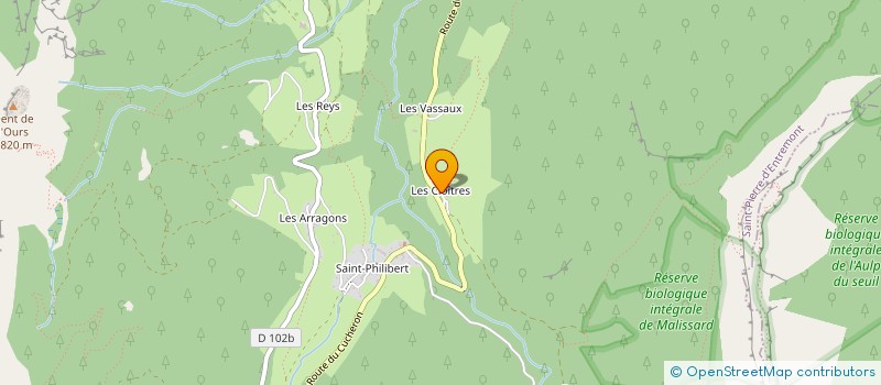 localisation de l'entreprise LES RAVINES à SAINT-PIERRE-D'ENTREMONT