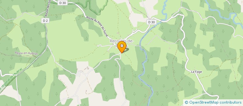 localisation de l'entreprise LES RAVINES  LACHAMP-RIBENNES