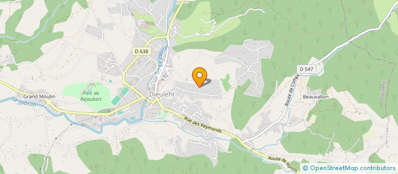 localisation de l'entreprise LES RAVOUX  MONTJOUX